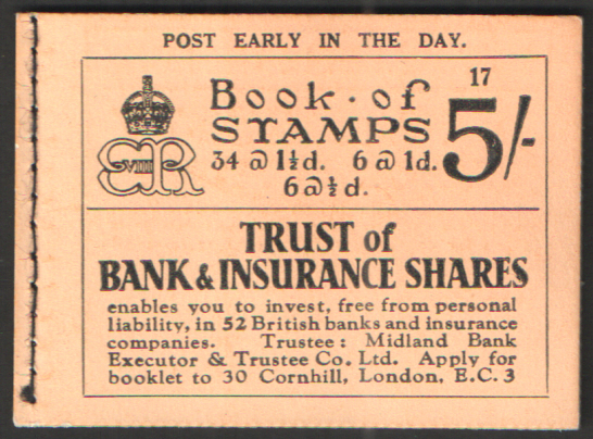 (image for) BC4 March 1937 Edward VIII 5/- Stitched Booklet Edition 17